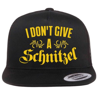 Oktoberfest I Don't Give A Schnitzel German Flag Flatbill Hat