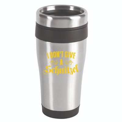 Oktoberfest I Don't Give A Schnitzel German Flag 16oz Travel Tumbler