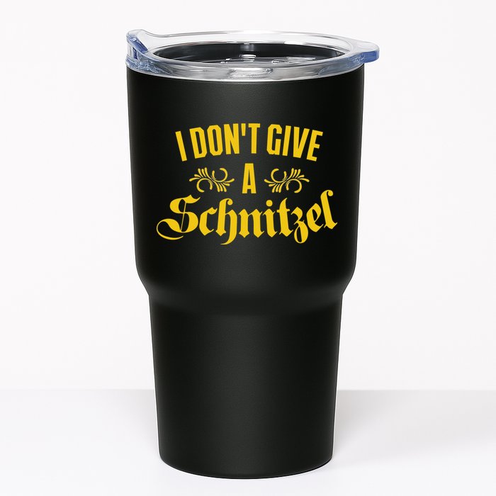 Oktoberfest I Don't Give A Schnitzel German Flag Tumbler