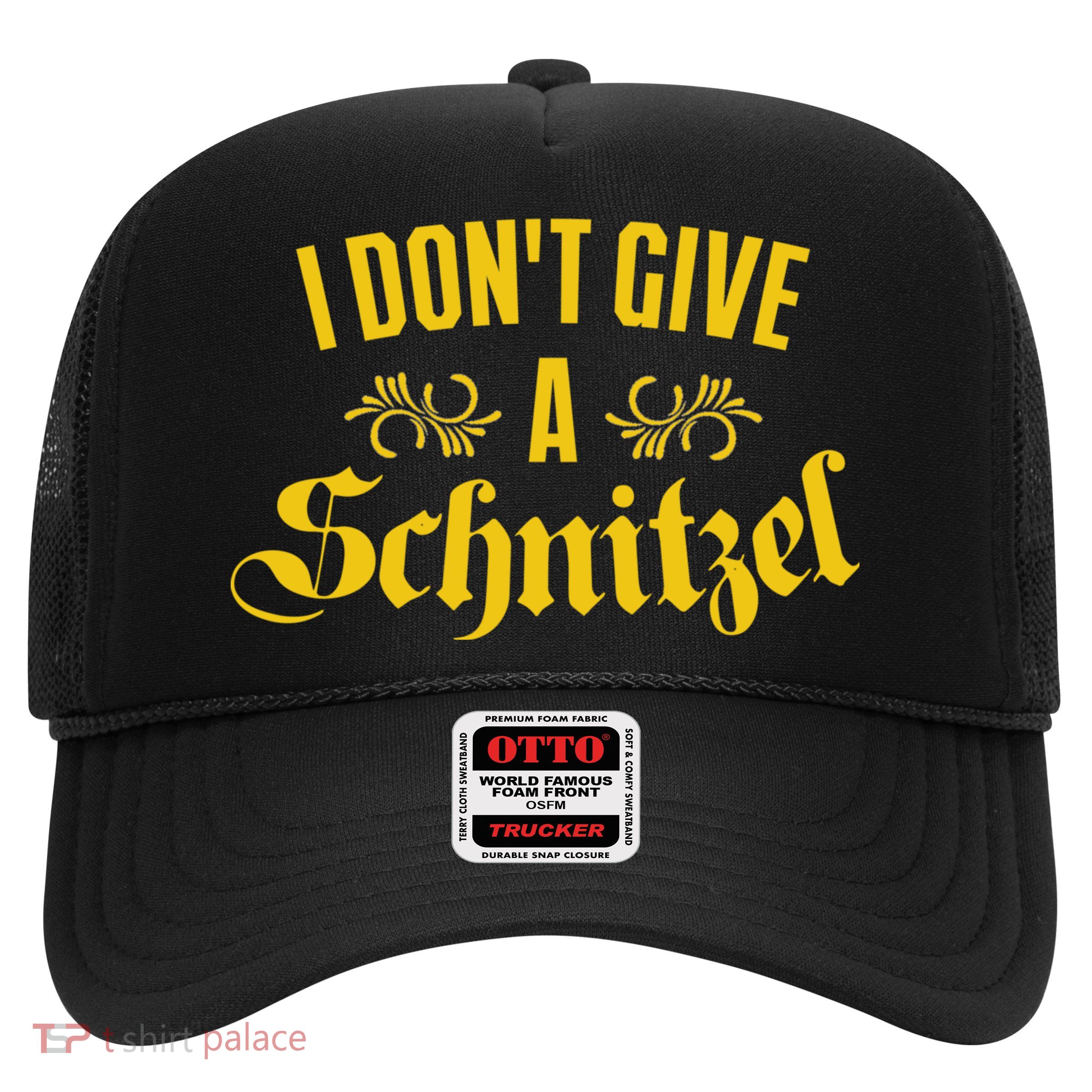 Oktoberfest I Don't Give A Schnitzel German Flag Trucker Hat