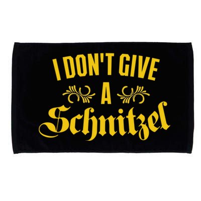 Oktoberfest I Don't Give A Schnitzel German Flag Microfiber Hand Towel