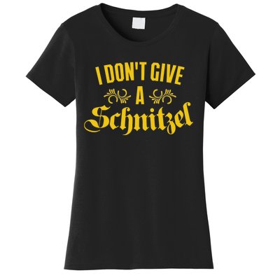 Oktoberfest I Don't Give A Schnitzel German Flag Women's T-Shirt