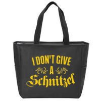 Oktoberfest I Don't Give A Schnitzel German Flag Zip Tote Bag