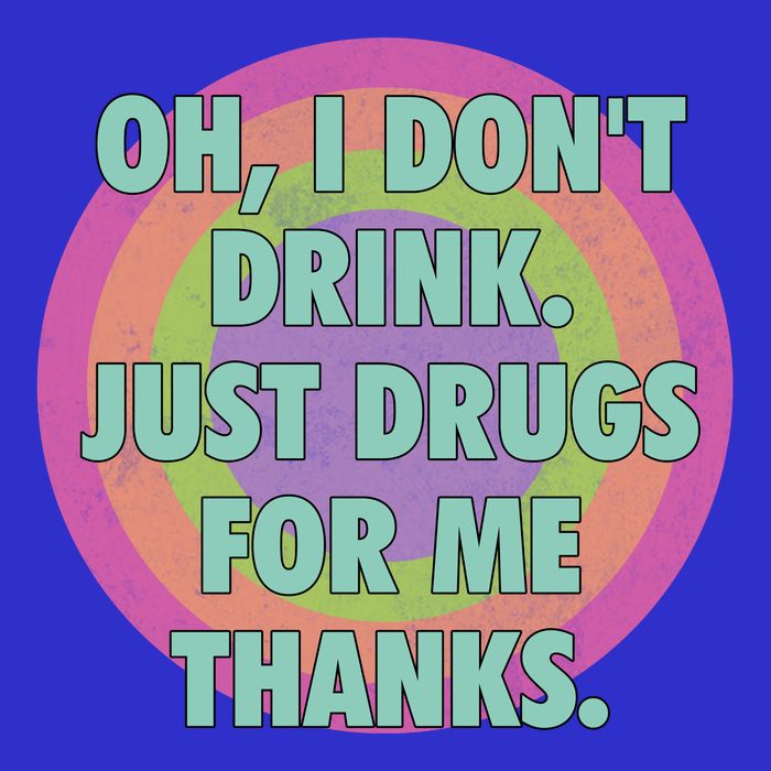 Oh I Dont Drink Just Drugs For Me Thanks Funny Costumed Zip Tote Bag