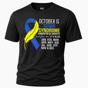 October Is Down Syndrome Awareness Month But For Me ItS Jan Cooling Performance Crew T-Shirt