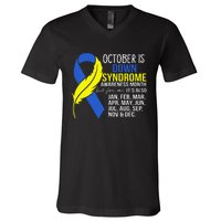 October Is Down Syndrome Awareness Month But For Me ItS Jan V-Neck T-Shirt