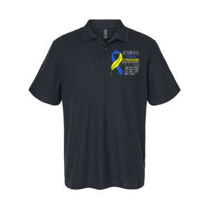 October Is Down Syndrome Awareness Month But For Me ItS Jan Softstyle Adult Sport Polo