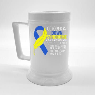 October Is Down Syndrome Awareness Month But For Me ItS Jan Beer Stein