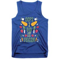 Oops I Did It Vegan Veganism Gift Tank Top