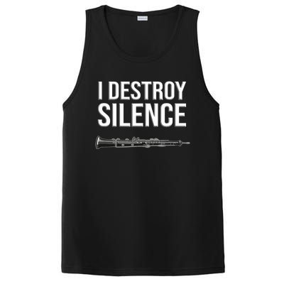 OBOE - I destroy silence, Funny oboist gift, Funny Oboe PosiCharge Competitor Tank