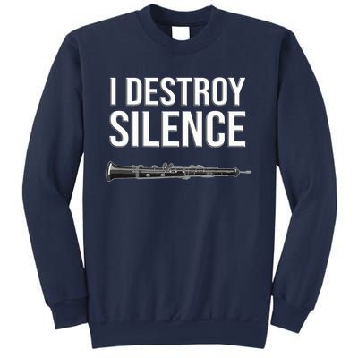 OBOE - I destroy silence, Funny oboist gift, Funny Oboe Sweatshirt