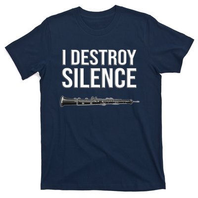 OBOE - I destroy silence, Funny oboist gift, Funny Oboe T-Shirt