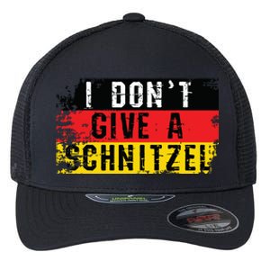 Oktoberfest I Dont Give A Schnitzel Funny German Flexfit Unipanel Trucker Cap