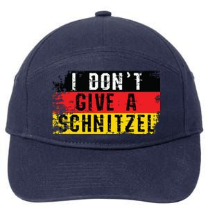 Oktoberfest I Dont Give A Schnitzel Funny German 7-Panel Snapback Hat