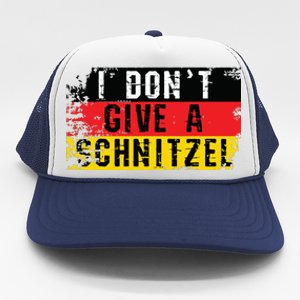 Oktoberfest I Dont Give A Schnitzel Funny German Trucker Hat