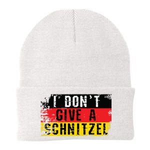 Oktoberfest I Dont Give A Schnitzel Funny German Knit Cap Winter Beanie