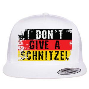 Oktoberfest I Dont Give A Schnitzel Funny German Flat Bill Trucker Hat