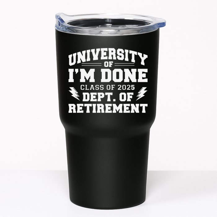 Of Im Done Class Of 2025 Dept Of Retirement Tumbler