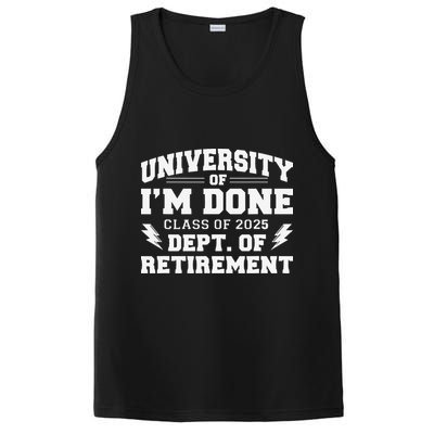 Of Im Done Class Of 2025 Dept Of Retirement PosiCharge Competitor Tank