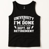 Of Im Done Class Of 2025 Dept Of Retirement Tank Top