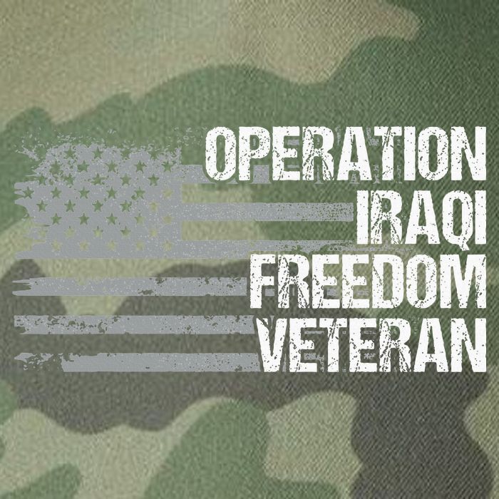 Operation Iraqi Freedom Dad Grandpa Us Flag Oif Veteran Legacy Tie Dye Trucker Hat