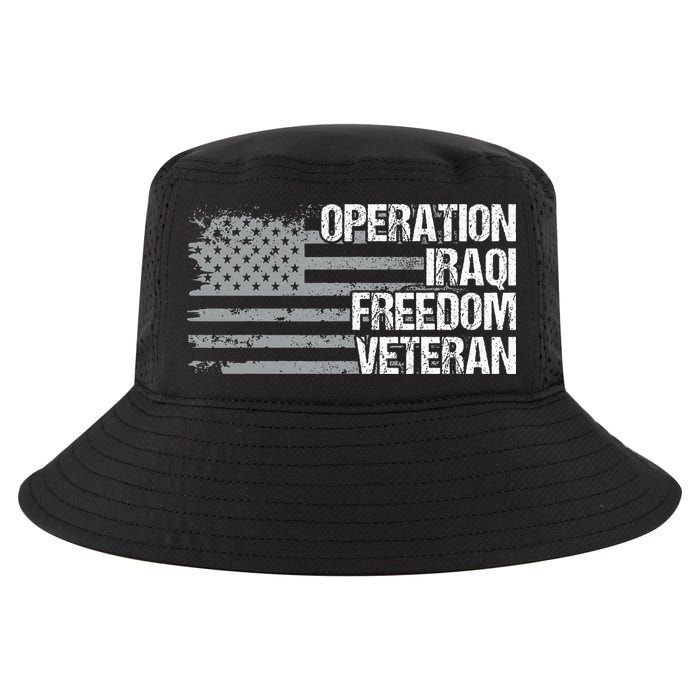 Operation Iraqi Freedom Dad Grandpa Us Flag Oif Veteran Cool Comfort Performance Bucket Hat