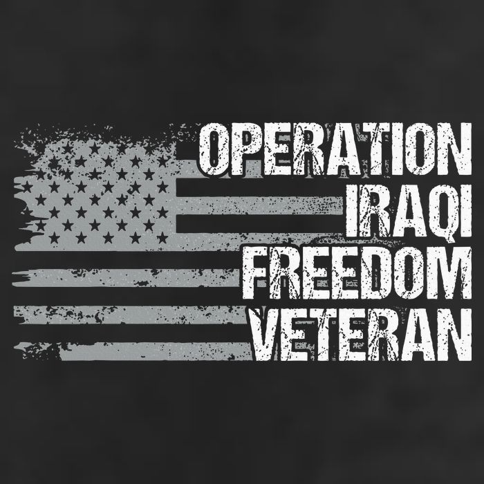 Operation Iraqi Freedom Dad Grandpa Us Flag Oif Veteran 7 Panel Mesh Trucker Snapback Hat
