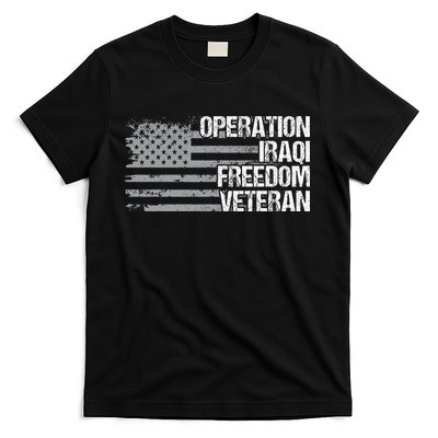Operation Iraqi Freedom Dad Grandpa Us Flag Oif Veteran T-Shirt