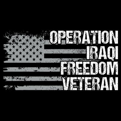 Operation Iraqi Freedom Dad Grandpa Us Flag Oif Veteran T-Shirt