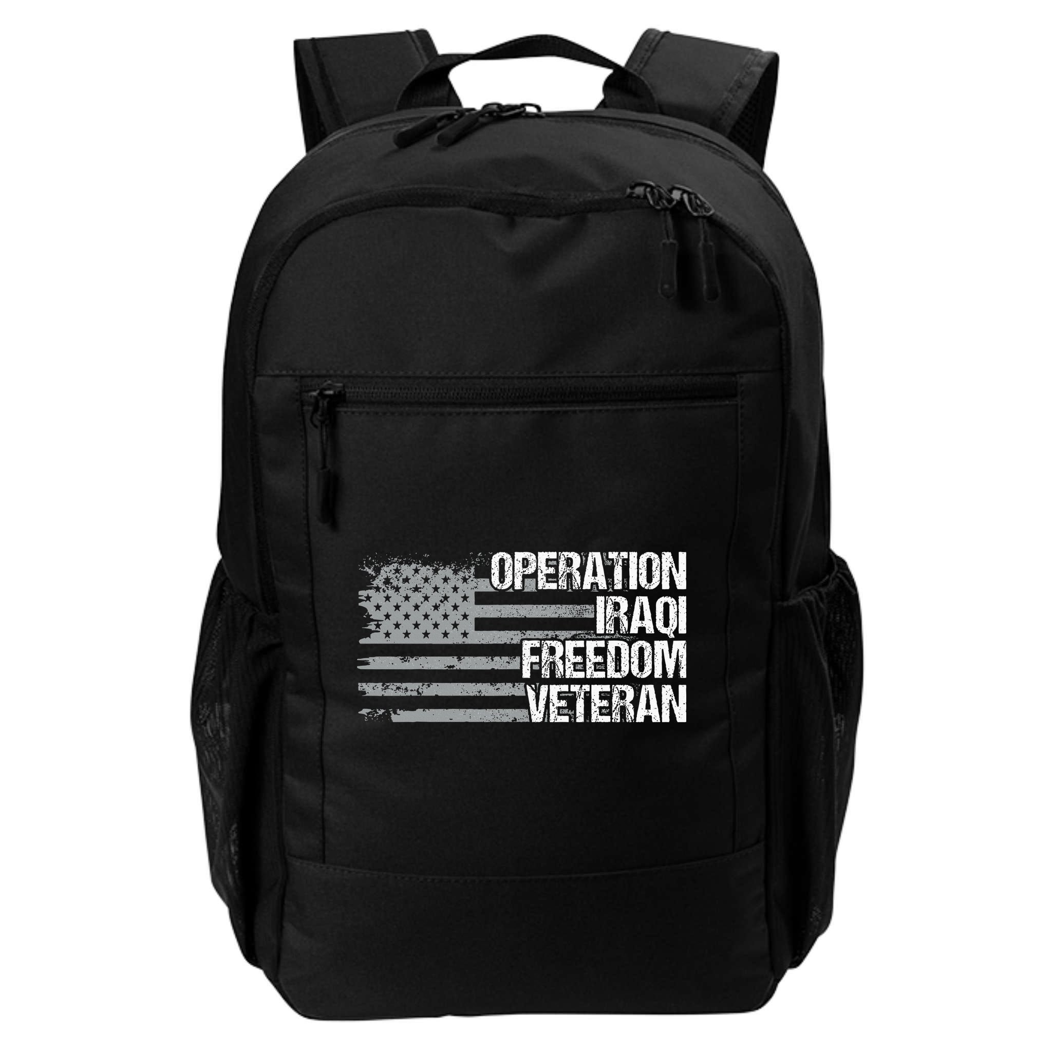 Operation Iraqi Freedom Dad Grandpa Us Flag Oif Veteran Backpack