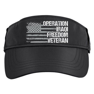 Operation Iraqi Freedom Dad Grandpa Us Flag Oif Veteran Adult Drive Performance Visor