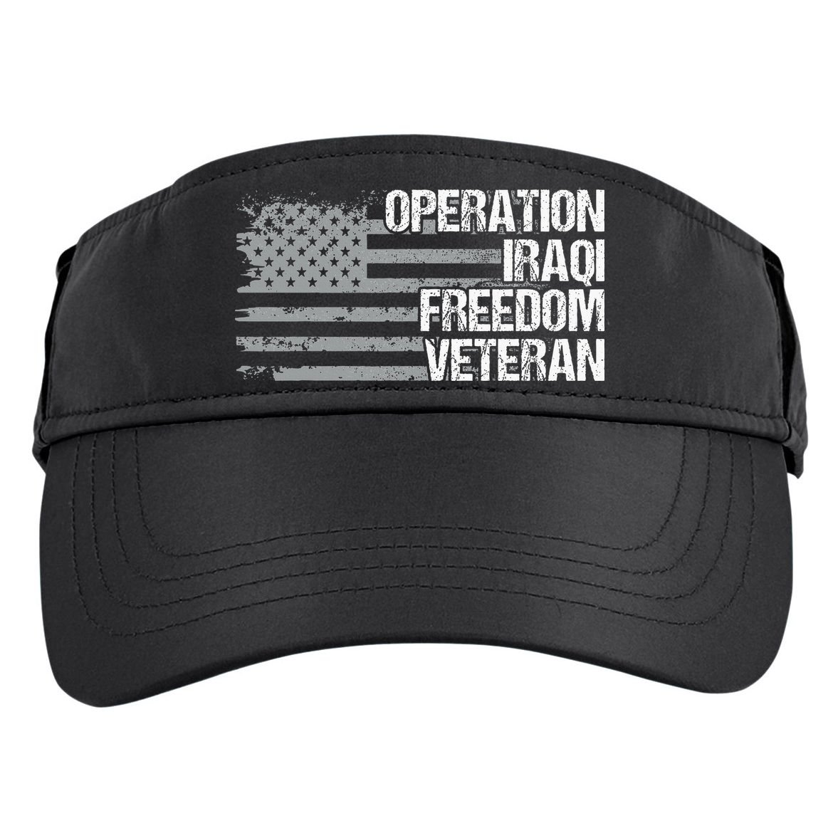 Operation Iraqi Freedom Dad Grandpa Us Flag Oif Veteran Adult Drive Performance Visor