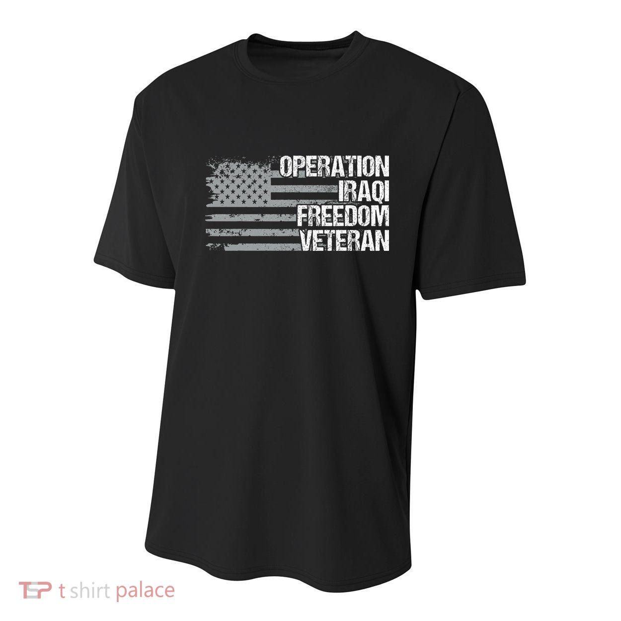 Operation Iraqi Freedom Dad Grandpa Us Flag Oif Veteran Youth Performance Sprint T-Shirt
