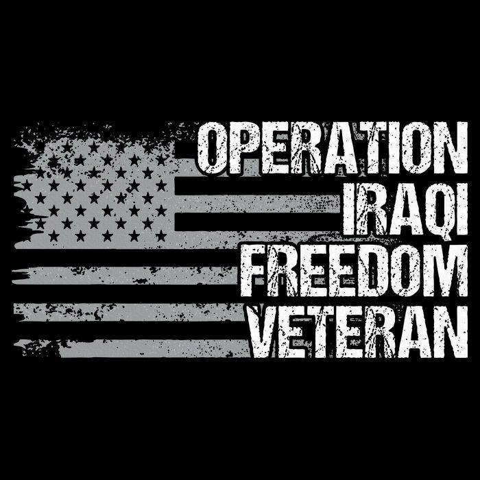 Operation Iraqi Freedom Dad Grandpa Us Flag Oif Veteran Pom Pom 12in Knit Beanie