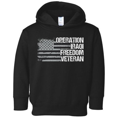 Operation Iraqi Freedom Dad Grandpa Us Flag Oif Veteran Toddler Hoodie