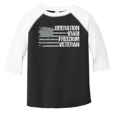 Operation Iraqi Freedom Dad Grandpa Us Flag Oif Veteran Toddler Fine Jersey T-Shirt