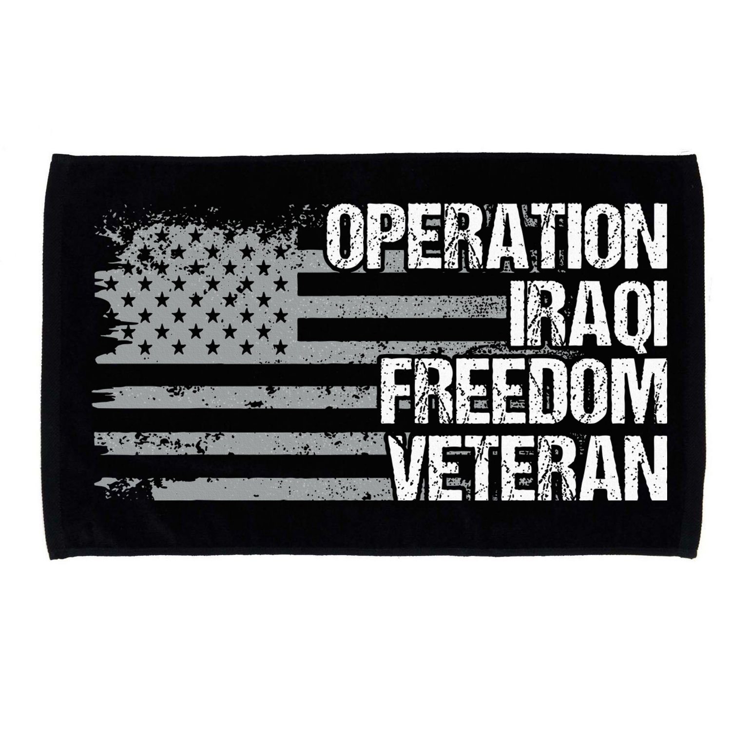 Operation Iraqi Freedom Dad Grandpa Us Flag Oif Veteran Microfiber Hand Towel