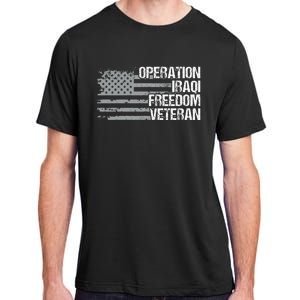 Operation Iraqi Freedom Dad Grandpa Us Flag Adult ChromaSoft Performance T-Shirt