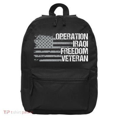 Operation Iraqi Freedom Dad Grandpa Us Flag 16 in Basic Backpack