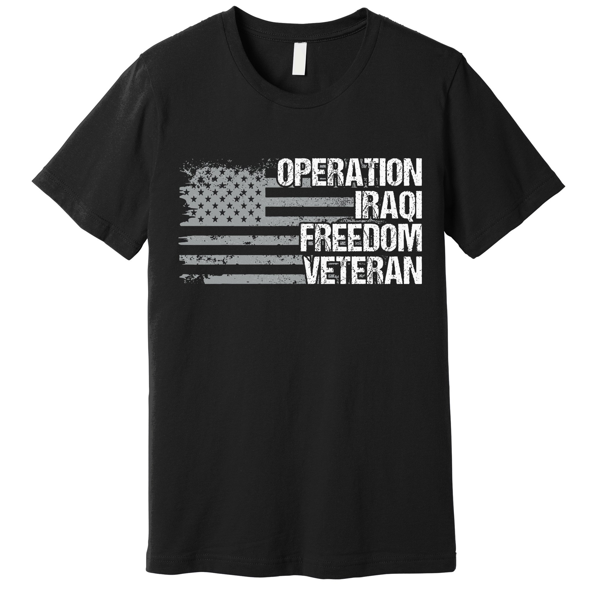 Operation Iraqi Freedom Dad Grandpa Us Flag Premium T-Shirt