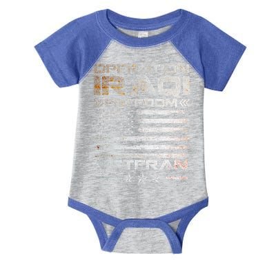 Operation Iraqi Freedom Gift Oif Veteran Gift Infant Baby Jersey Bodysuit