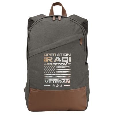 Operation Iraqi Freedom Gift Oif Veteran Gift Cotton Canvas Backpack