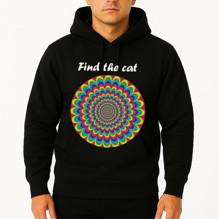 Optical Illusion Find The Cat Hoodie