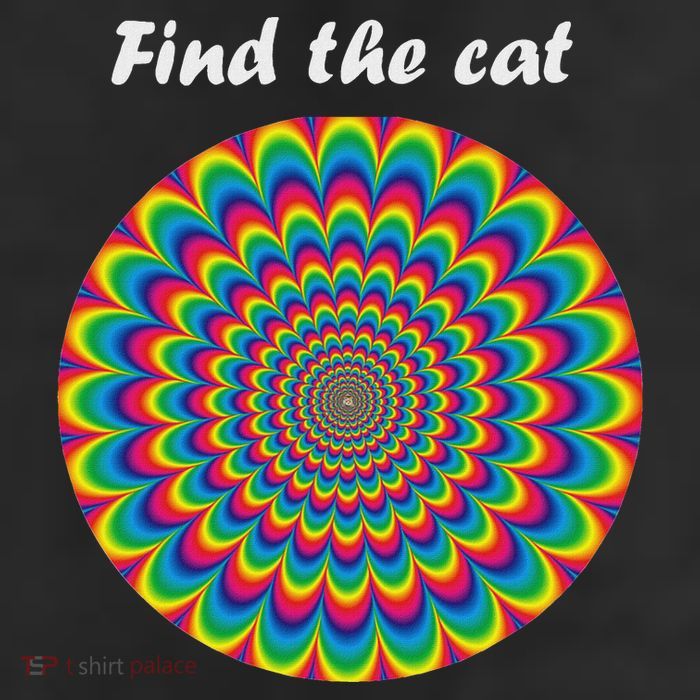 Optical Illusion Find The Cat 25L Jumbo Tote