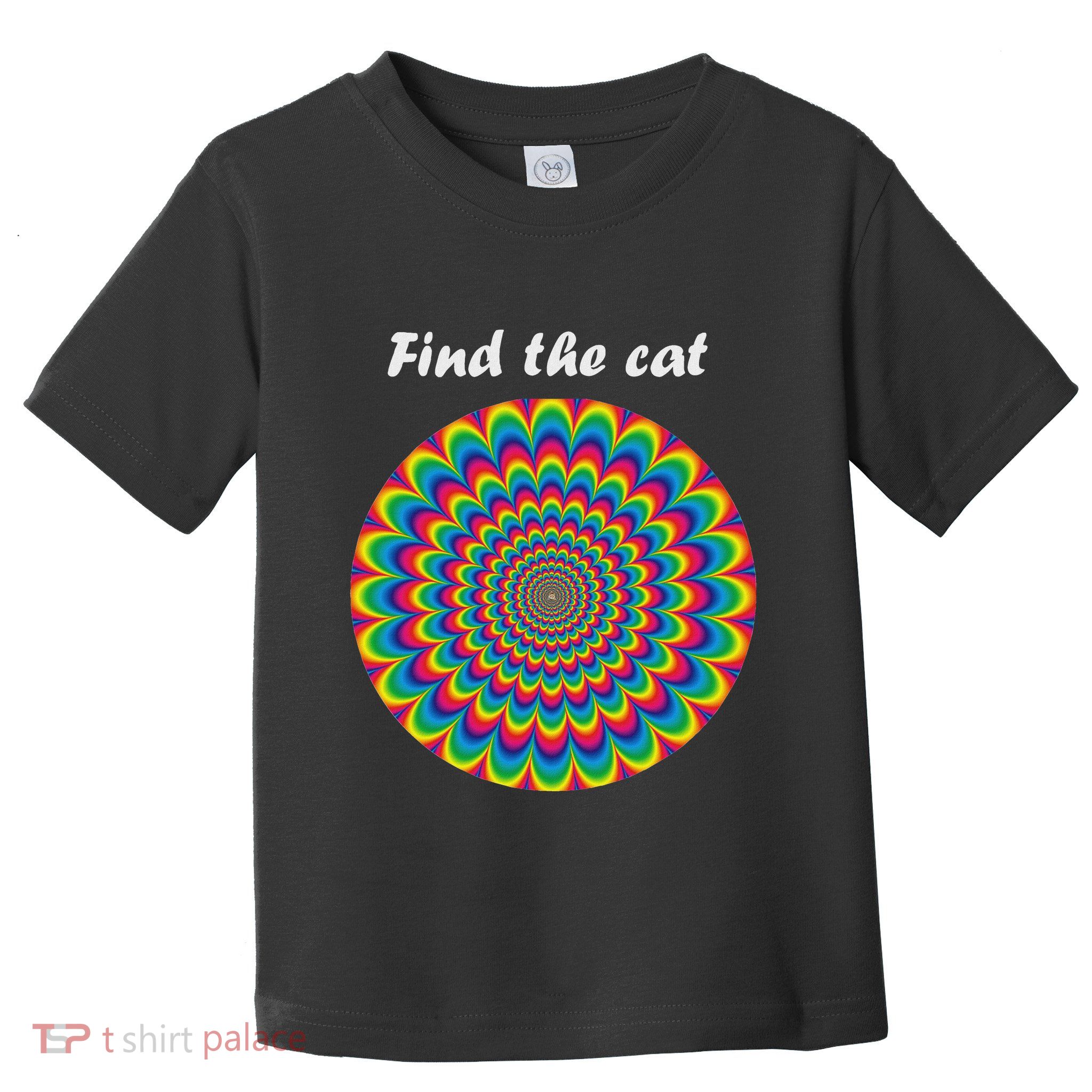 Optical Illusion Find The Cat Toddler T-Shirt