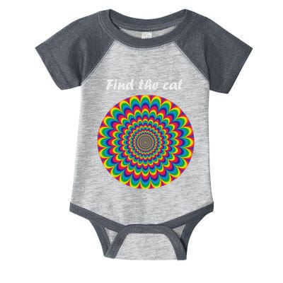 Optical Illusion Find The Cat Infant Baby Jersey Bodysuit