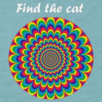 Optical Illusion Find The Cat Sueded Cloud Jersey T-Shirt