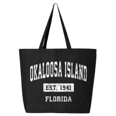 Okaloosa Island Florida Fl Vintage Sports Established 25L Jumbo Tote
