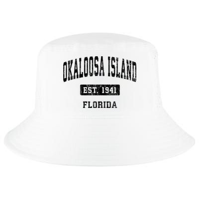 Okaloosa Island Florida Fl Vintage Sports Established Cool Comfort Performance Bucket Hat