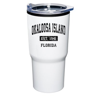 Okaloosa Island Florida Fl Vintage Sports Established Tumbler